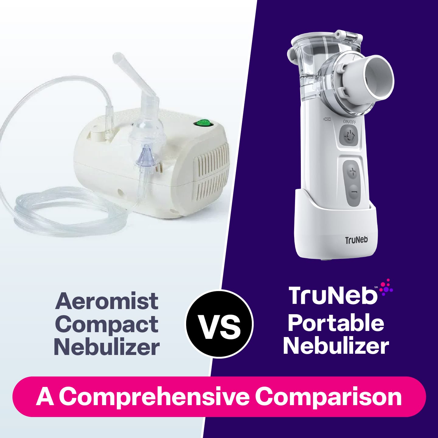 Aeromist Compact Nebulizer vs. TruNeb™ Portable Nebulizer: A Comprehensive Comparison