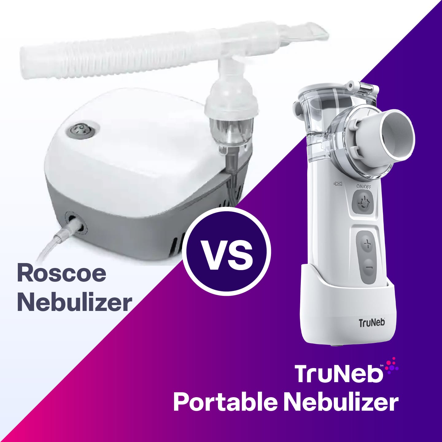 Roscoe Nebulizer vs. TruNeb™ Portable Nebulizer