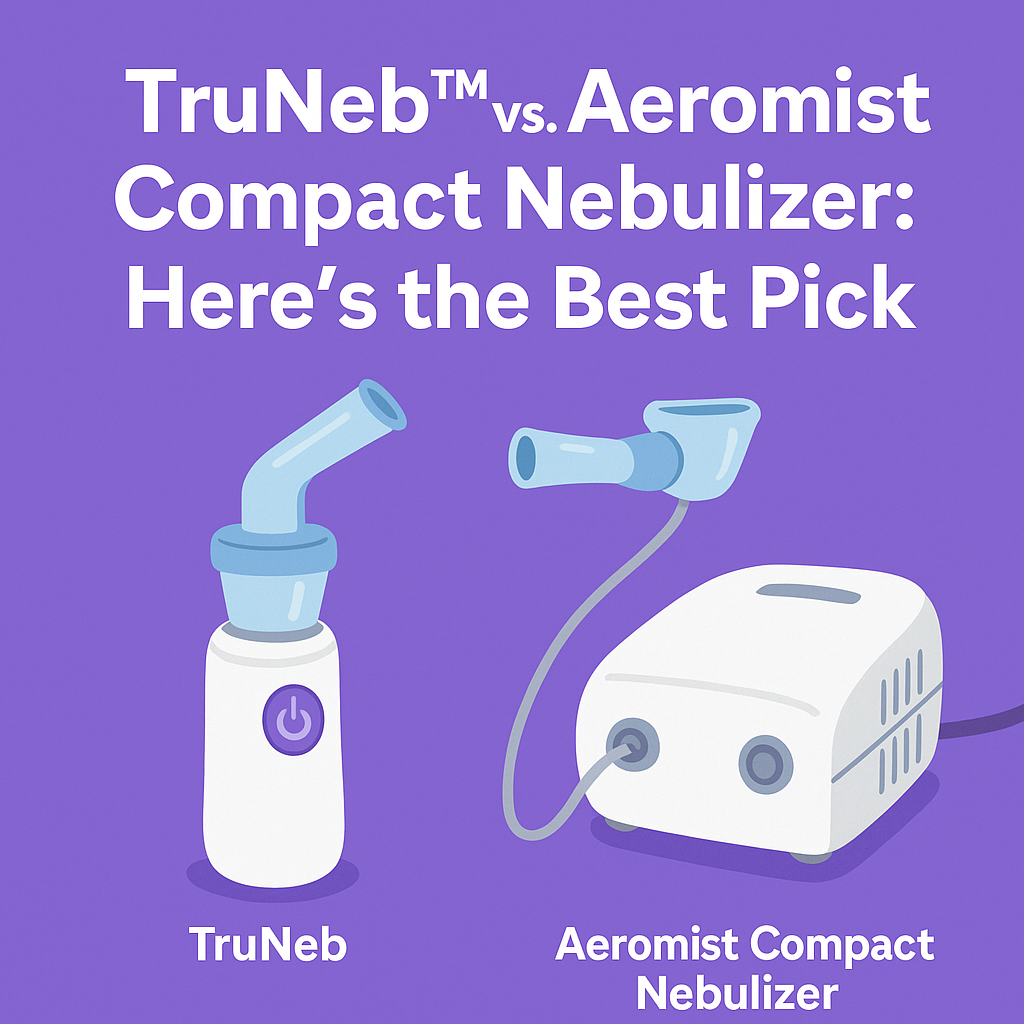 image of the comparison of truneb to the aeromist compact nebulizer