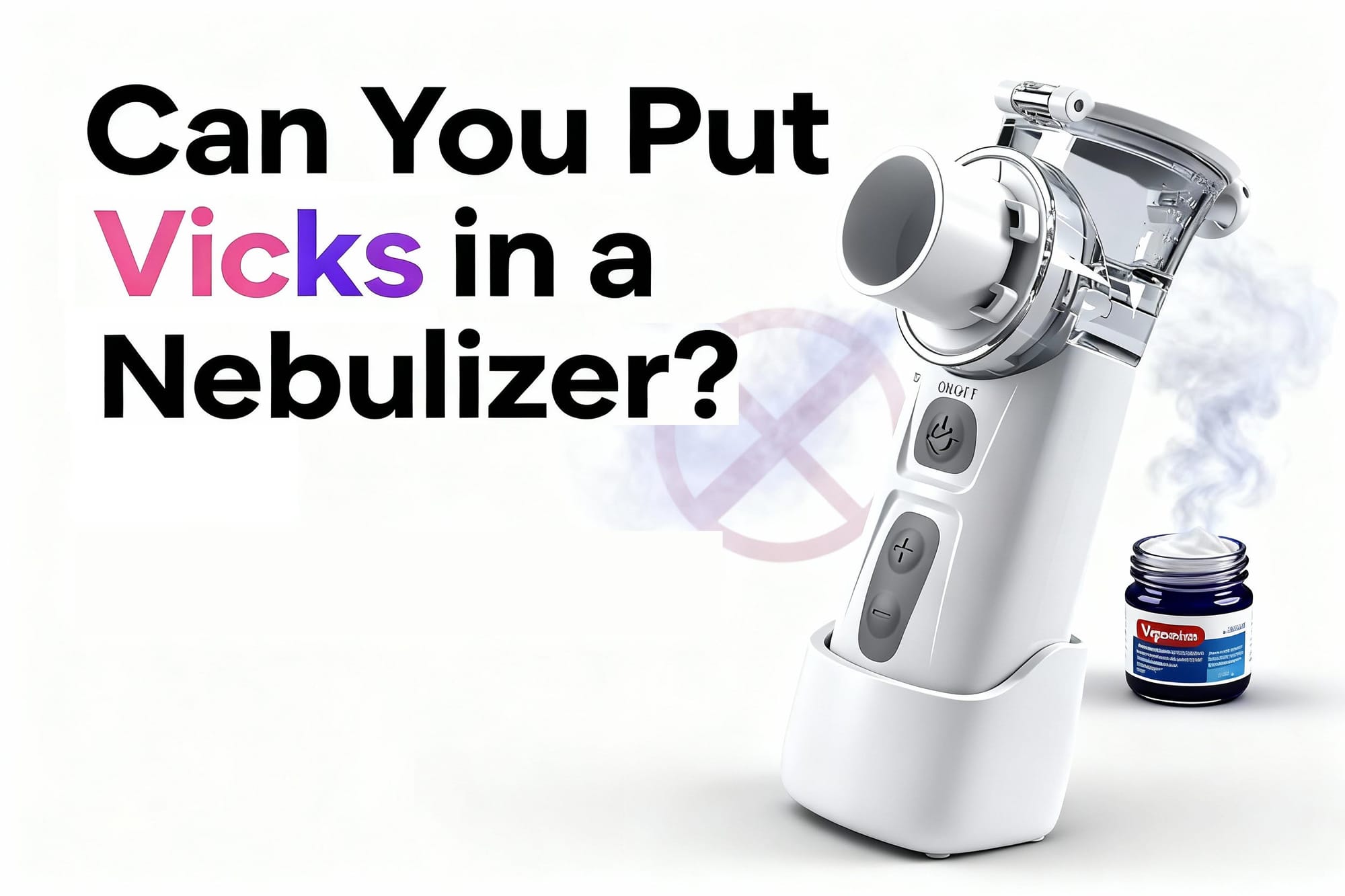 Can You Put Vicks in a Nebulizer?