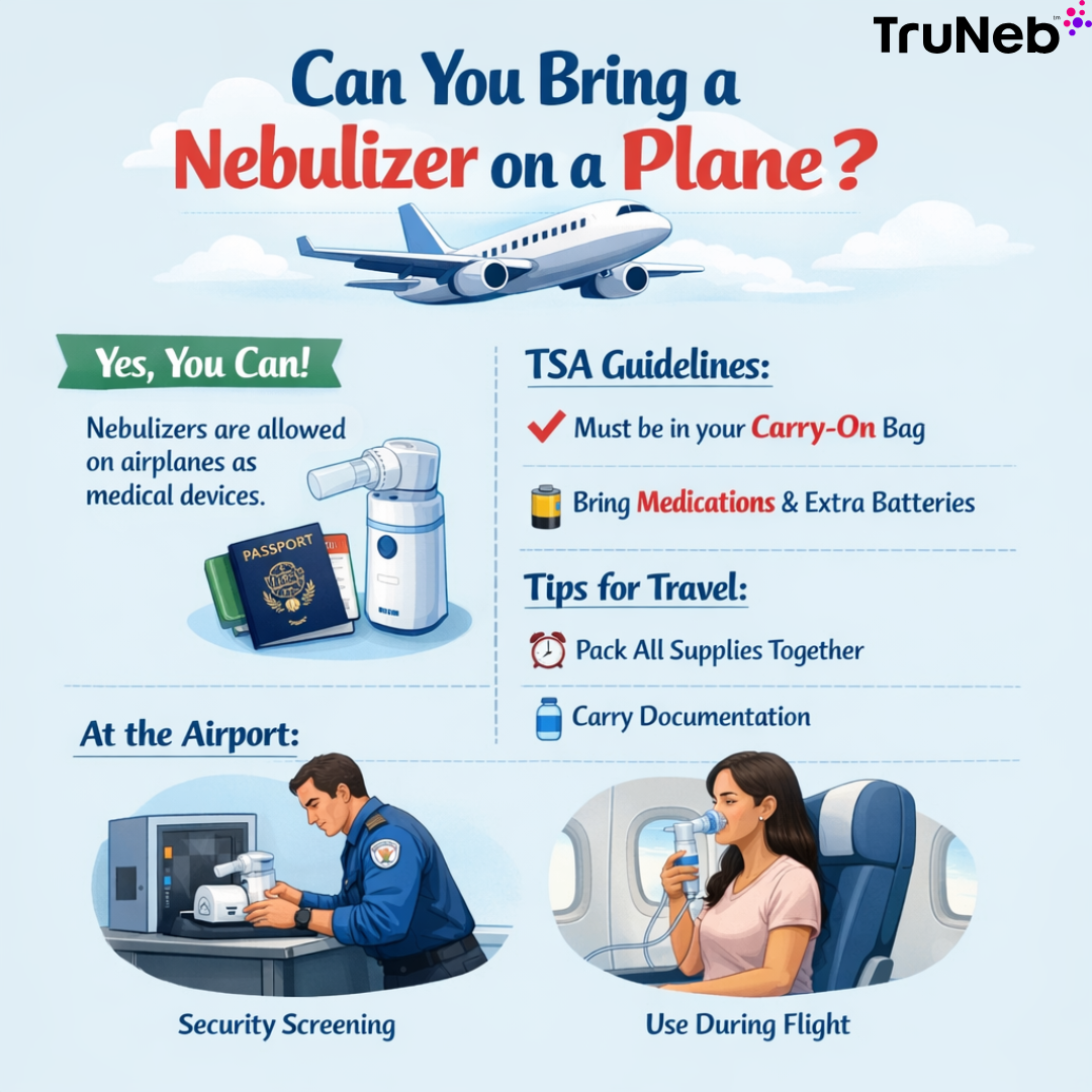 Take a nebulizer on an airplane
