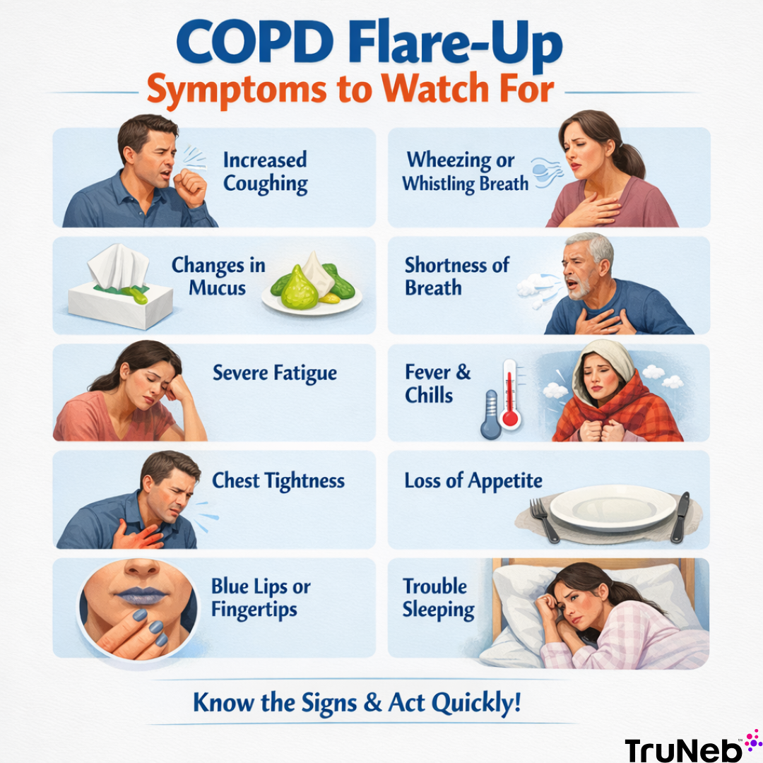 Symptoms of a COPD flare up